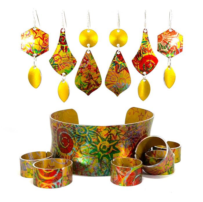 Assorted bangles and rings