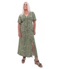 Mosaic Print Bust Tie Dress