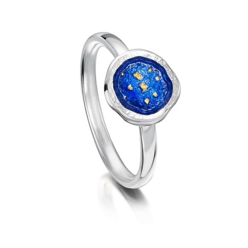 Lunar Universe Petite Ring in Midnight Gold Enamel