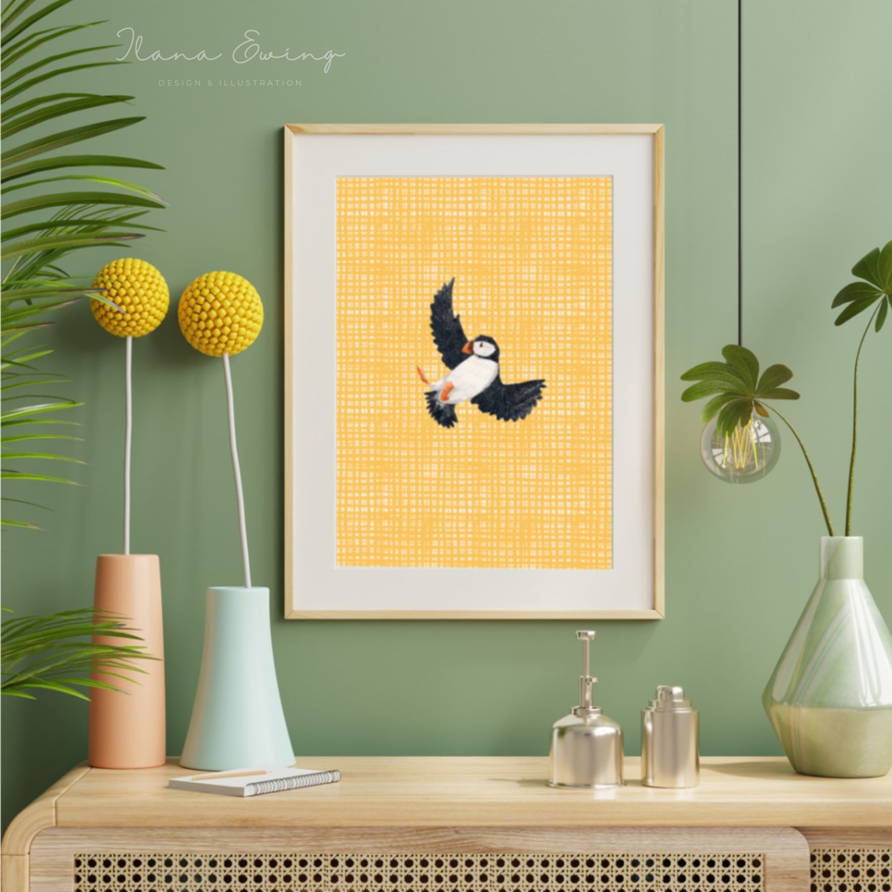 Puffin A4 Print