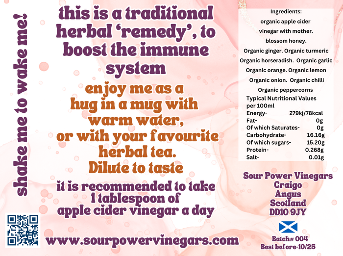 Fire Cider infused vinegar
