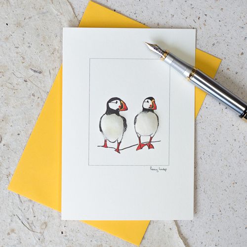 Puffins card