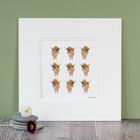 Highland Cows hand finished print