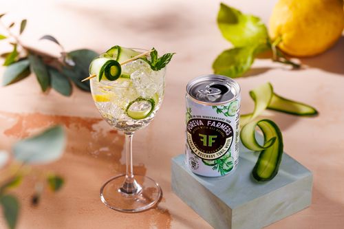 Cucumber and Rosemary Tonic Water