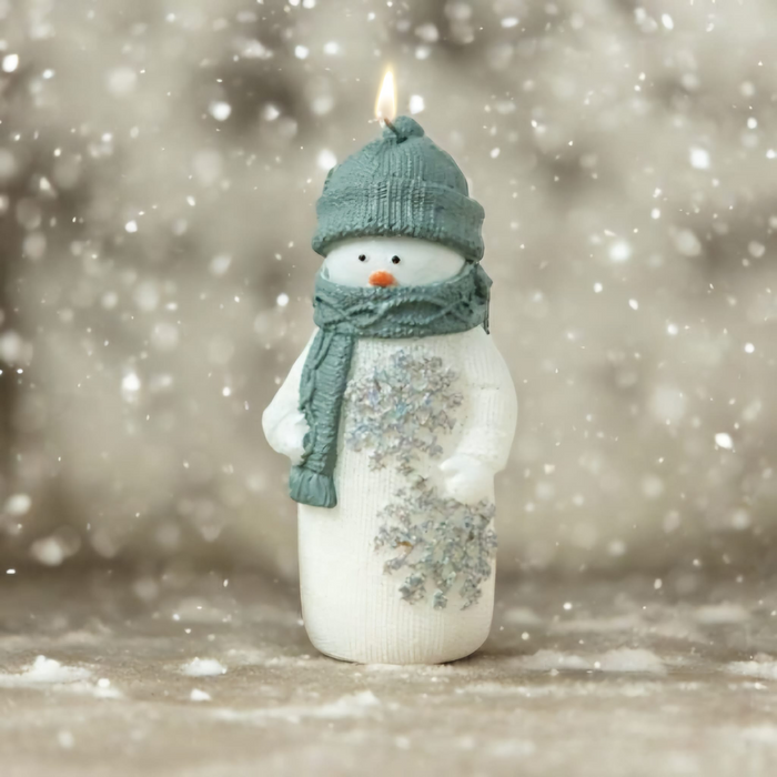 Snowman Candle