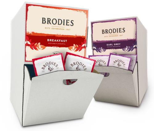 Brodies 250 x Tag & Envelope Tea Box