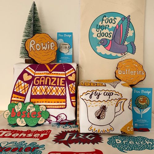 Doric Scots words tea towels