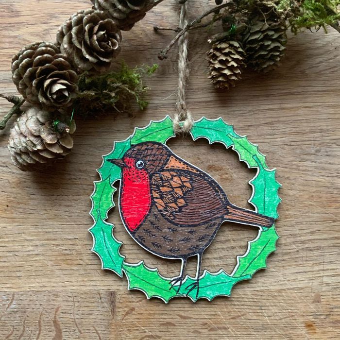 Wooden Bird decorations