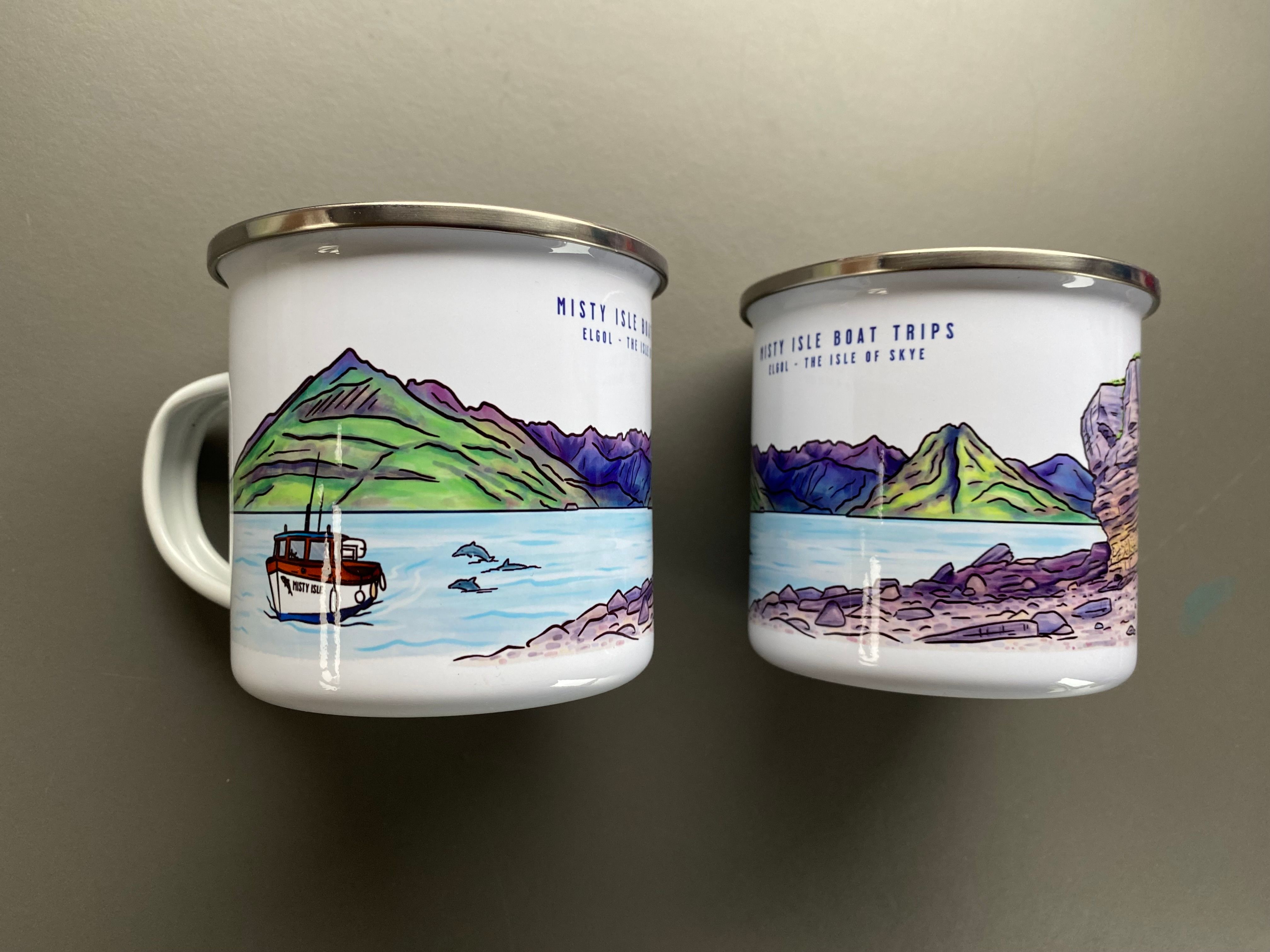 Custom designed mugs