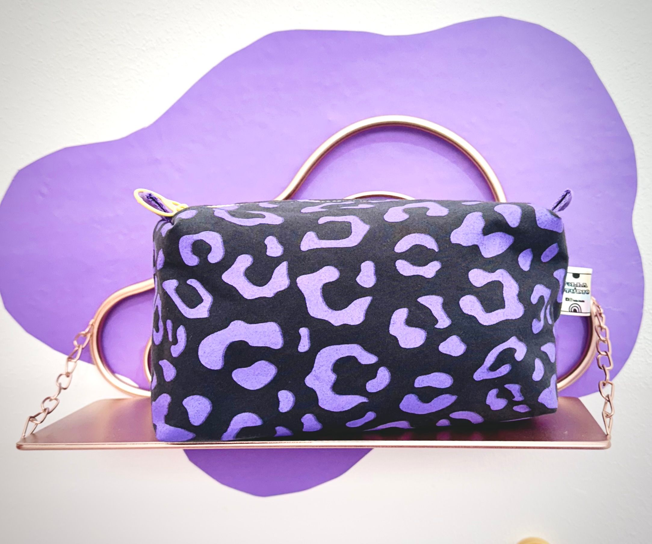 Screen printed boxy pouches