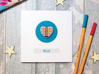 New Printed Tartan Cards with Wooden Shapes