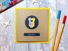 New Printed Tartan Cards with Wooden Shapes