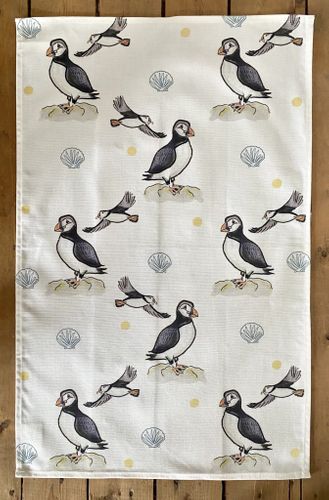 Puffin Tea Towel
