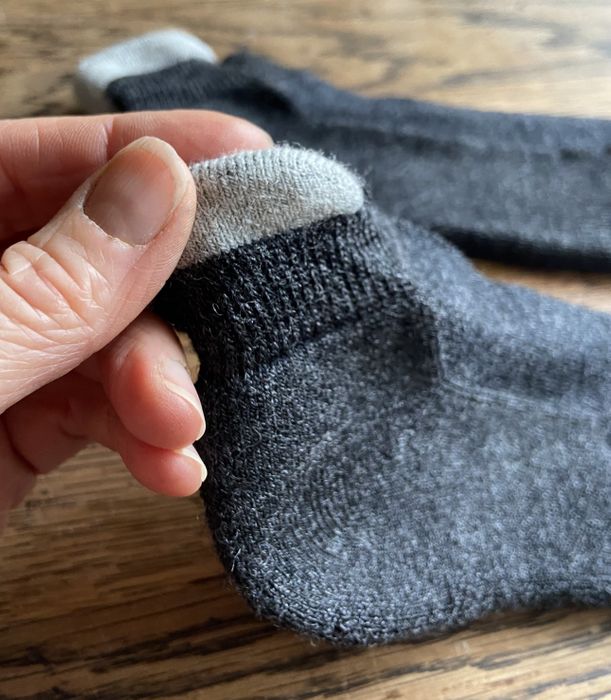 Mens Charcoal Alpaca Running Socks