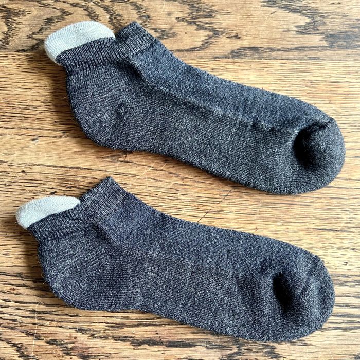 Mens Charcoal Alpaca Running Socks