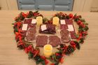 Whole deer, butchered into different cuts; packed & labelled