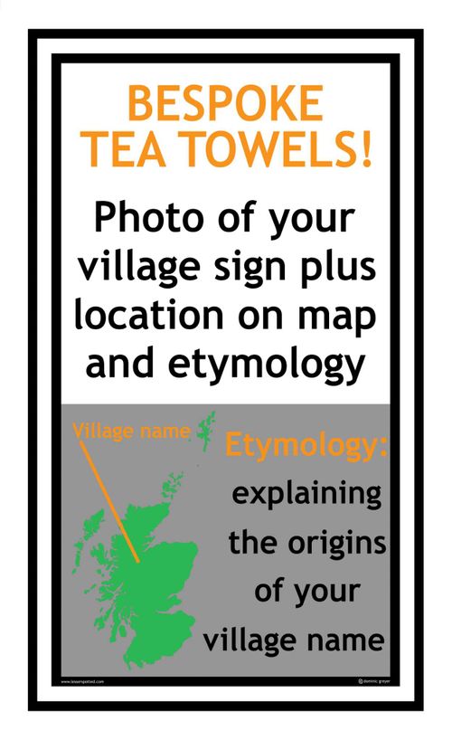 Tea Towel - Bespoke for your town or village!