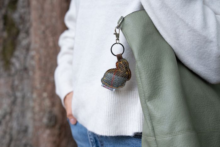 Harris Tweed Key Ring/Bag Charm
