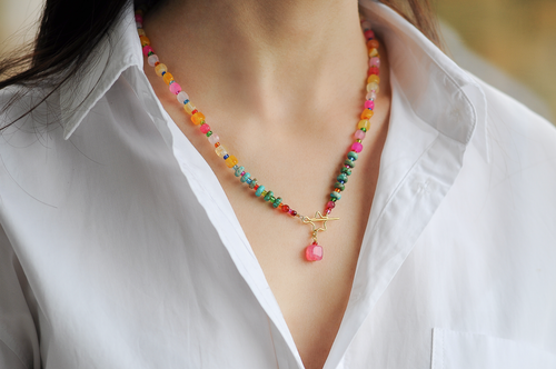 Semi precious stone necklace