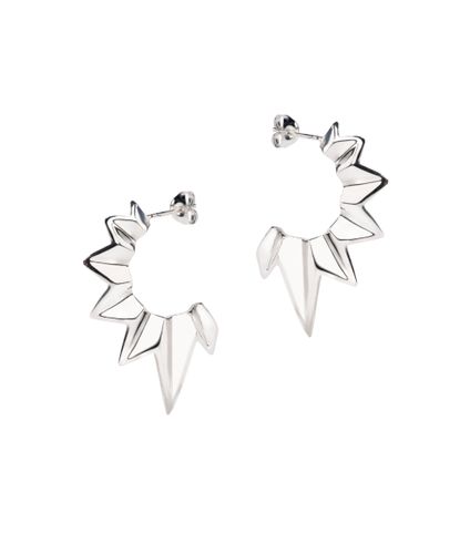 Fracture Hoop Earrings
