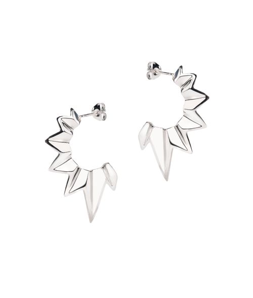 Fracture Hoop Earrings
