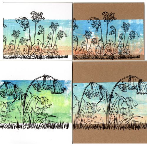 Cowslip and Bluebell greeting cards