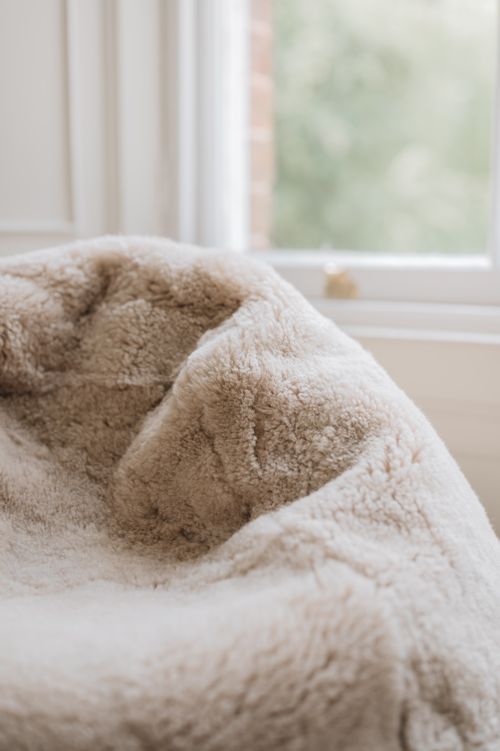 Waste Less Sheepskin Bean Bag