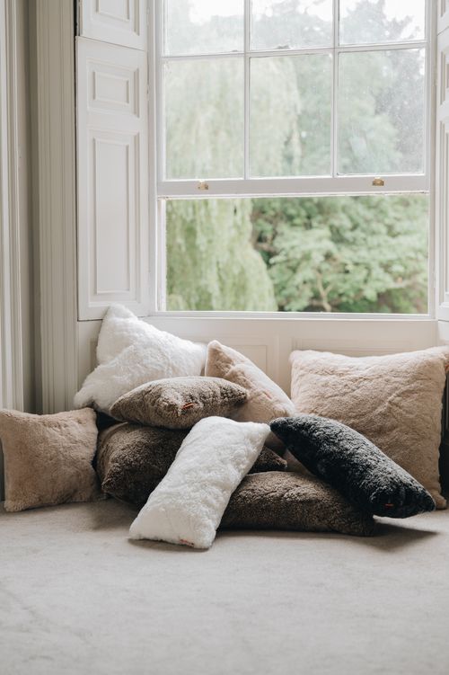 Waste Less Sheepskin Cushions
