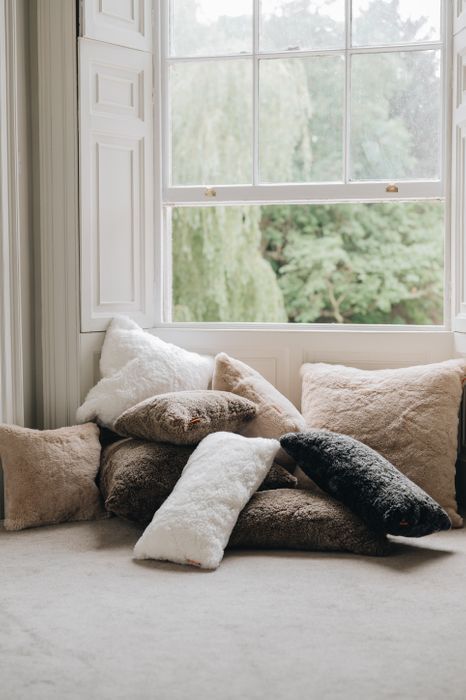 Waste Less Sheepskin Cushions