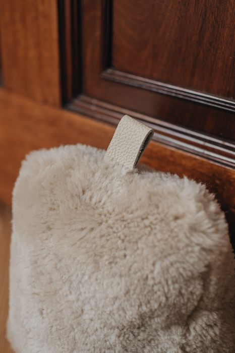 Waste Less Sheepskin Door Stop
