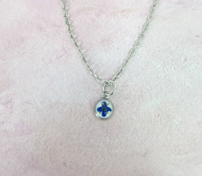 Extra Small Real Dried Elderflower Necklace