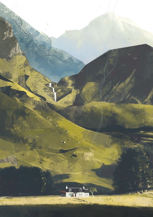 Luna's Glencoe Greeting Card
