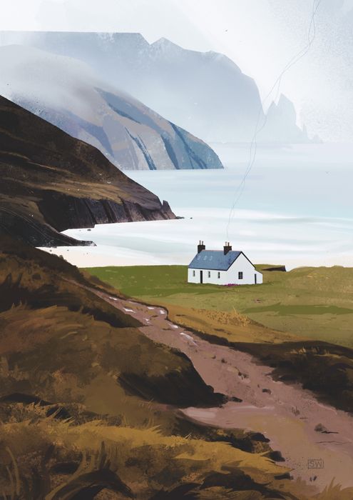 Kearvaig Bothy Greeting Card