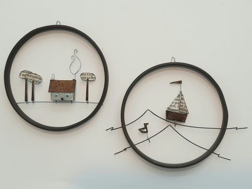 Small hoops - Bothy and Trees & Sailing Boat