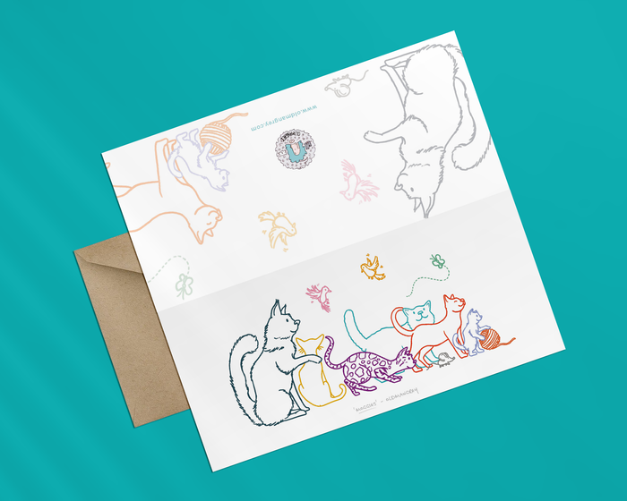 Greetings Card - Moggies