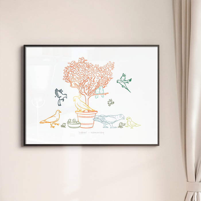 Print - A3 - Birdies