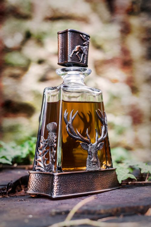 Chocolate Bronzer Stag Decanter