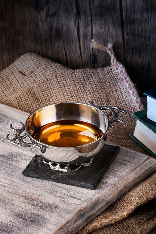 Antler Pewter Quaich