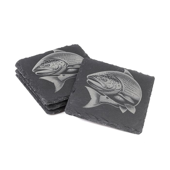 Salmon Slate Coasters