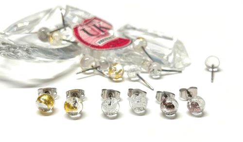 Recycled Whisky Bottle Stud Earrings