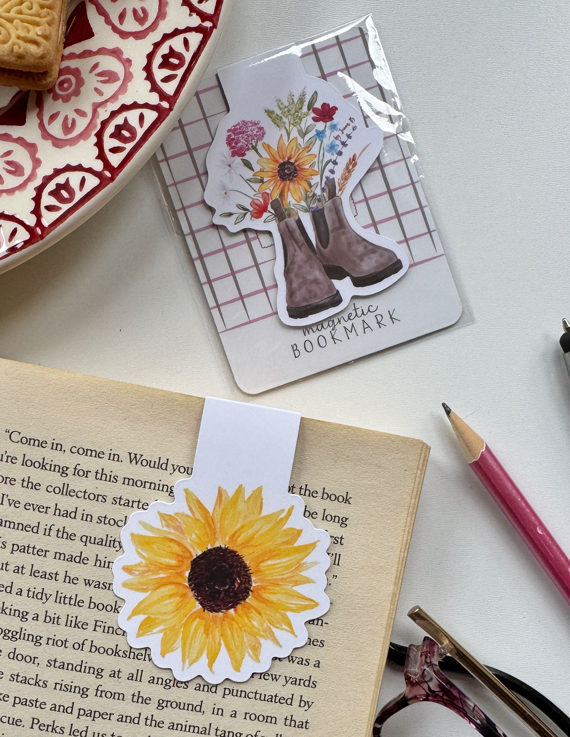 Sunflower Magnetic Bookmark