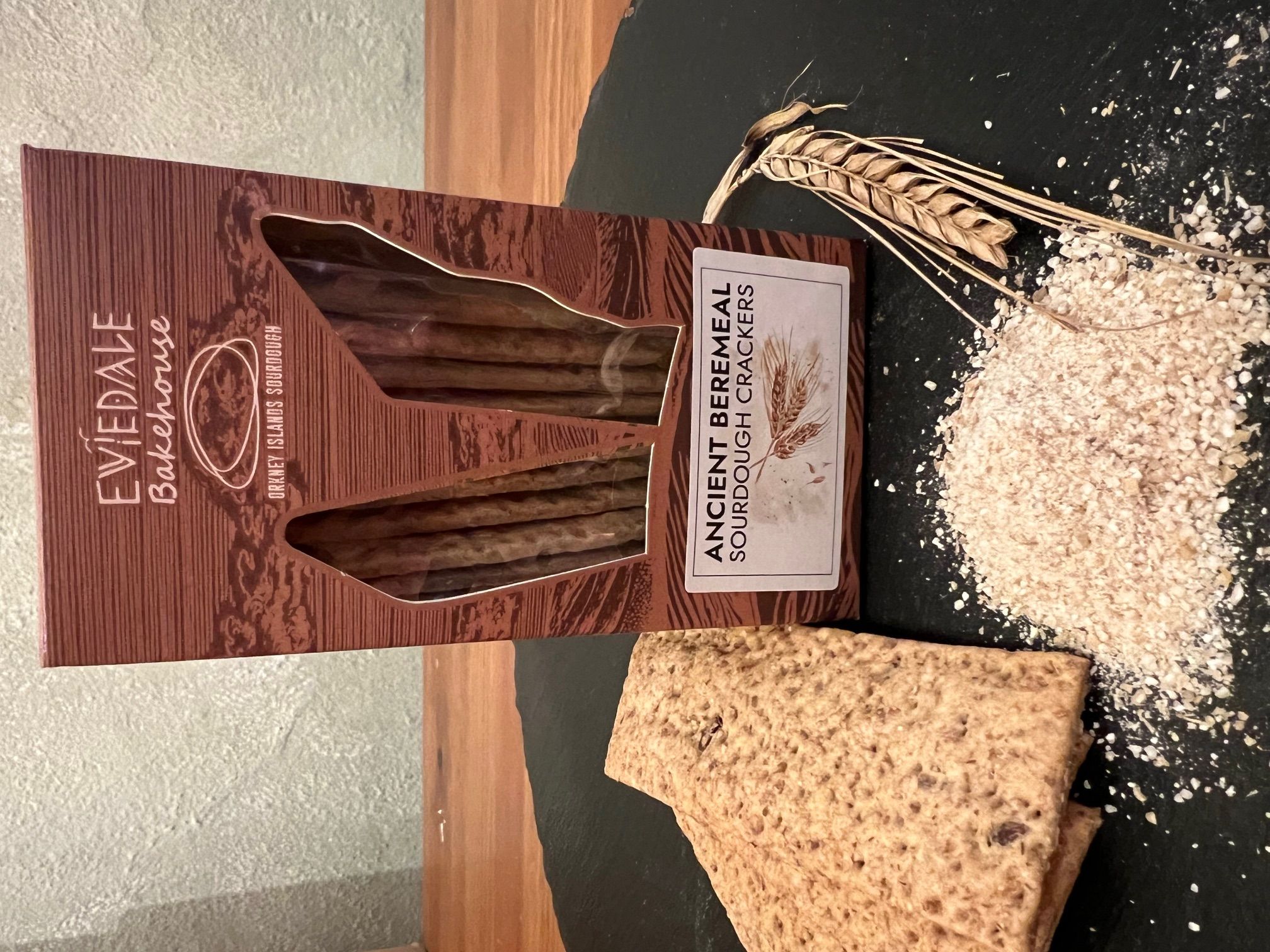 Ancient Beremeal Sourdough crackers