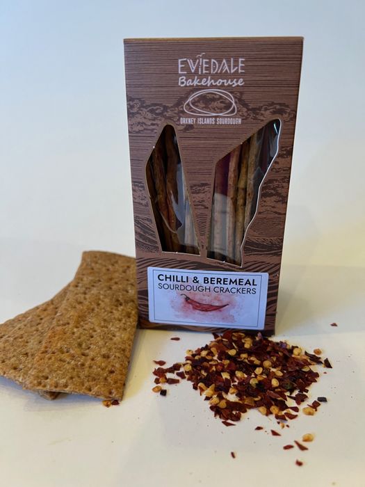 Chilli Bermeal sourdough crackers