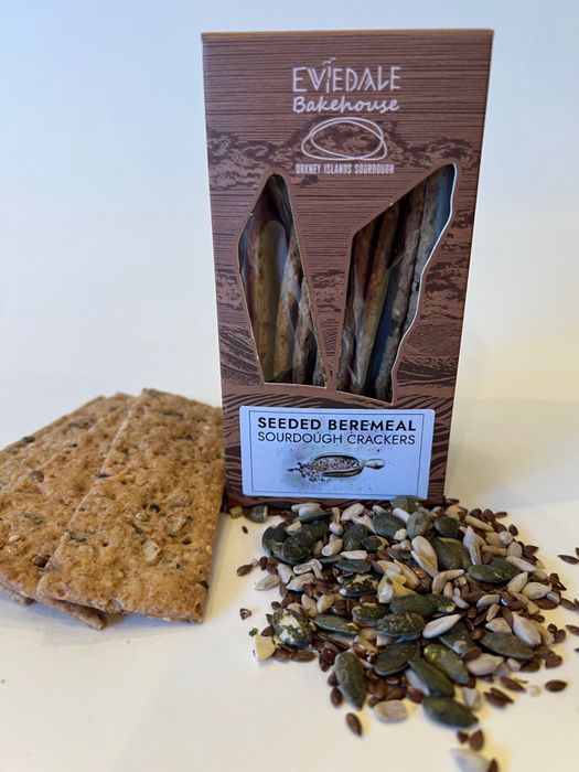 Seeded Bermeal sourdough crackers