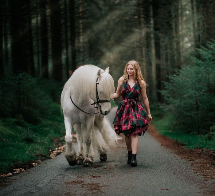Reversible Tartan Wrap Dress