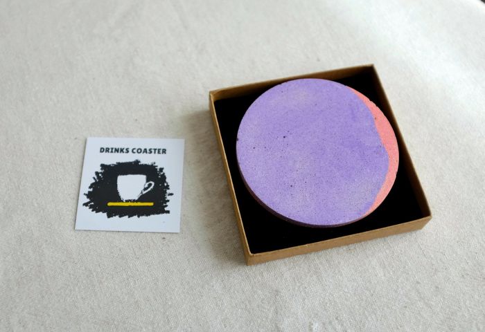 Splat Effect Multi Colour Drinks Coasters