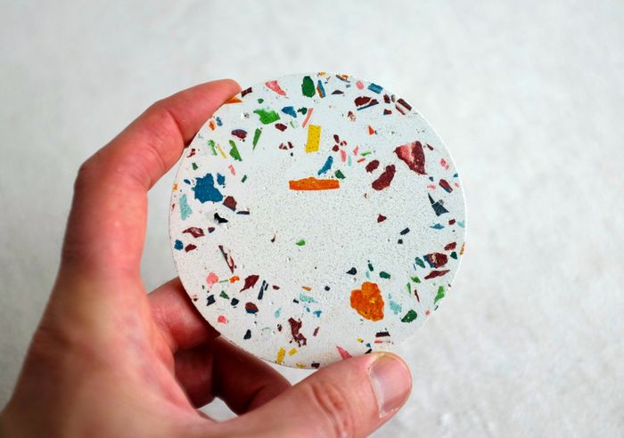 Terrazzo Effect Drinks Coasters