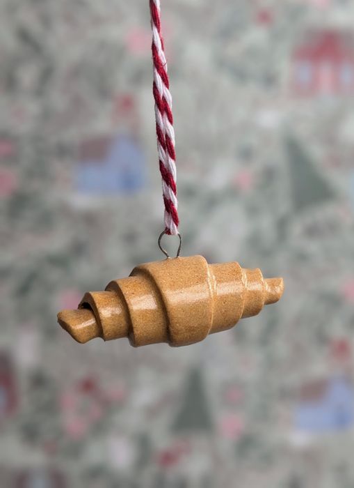 Ceramic Pasta & Pastry Christmas Decorations