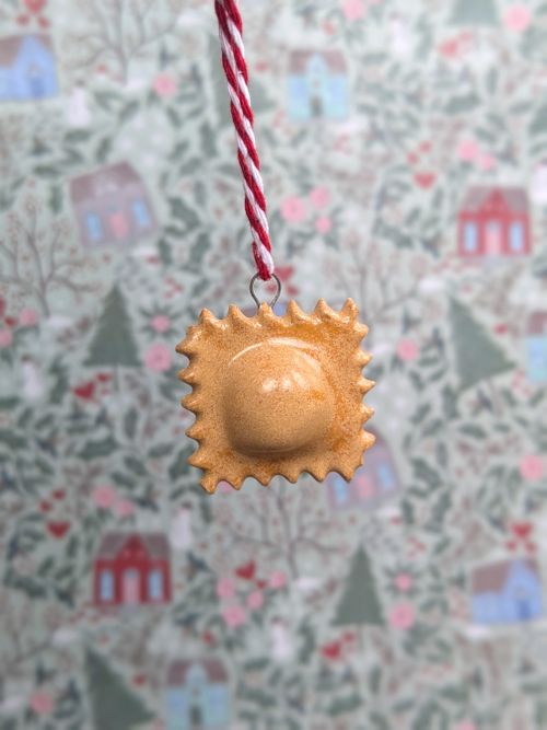 Ceramic Pasta & Pastry Christmas Decorations