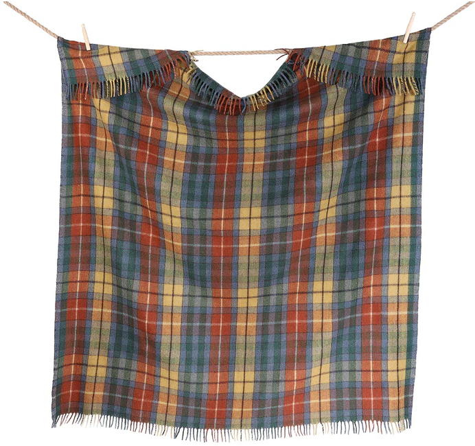 Highland Wool Blend Tartan Blankets
